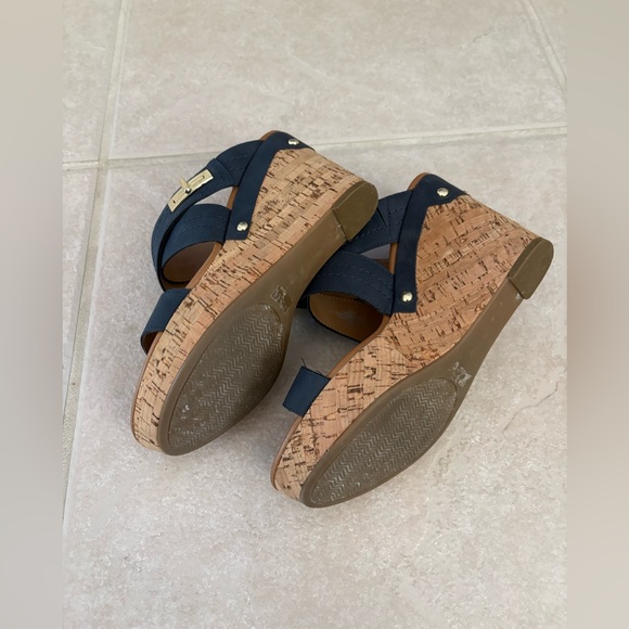 Tommy Hilfiger Mili 2 Cork Wedge Sandals - Size 10 - Picture 16 of 17